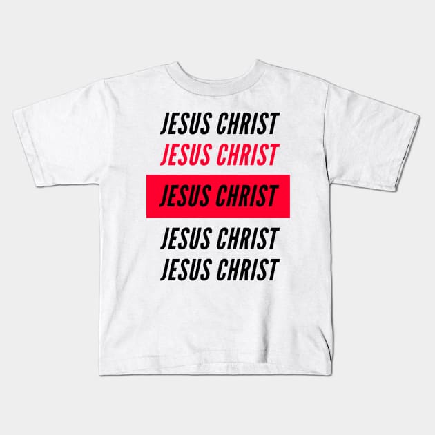 Jesus Christ Kids T-Shirt by Happy - Design